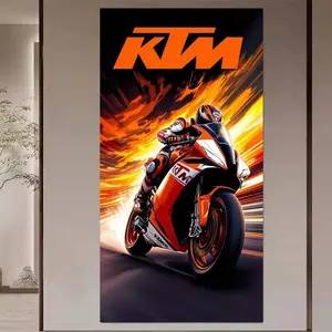 1 set of DIY diamond painting kit, 5D diamond art kit, DIY decoration motorcycle, Motorbike, rider, flame mosaic, diamond art, Artwork, DIY art home decoration, suitable for Christmas.