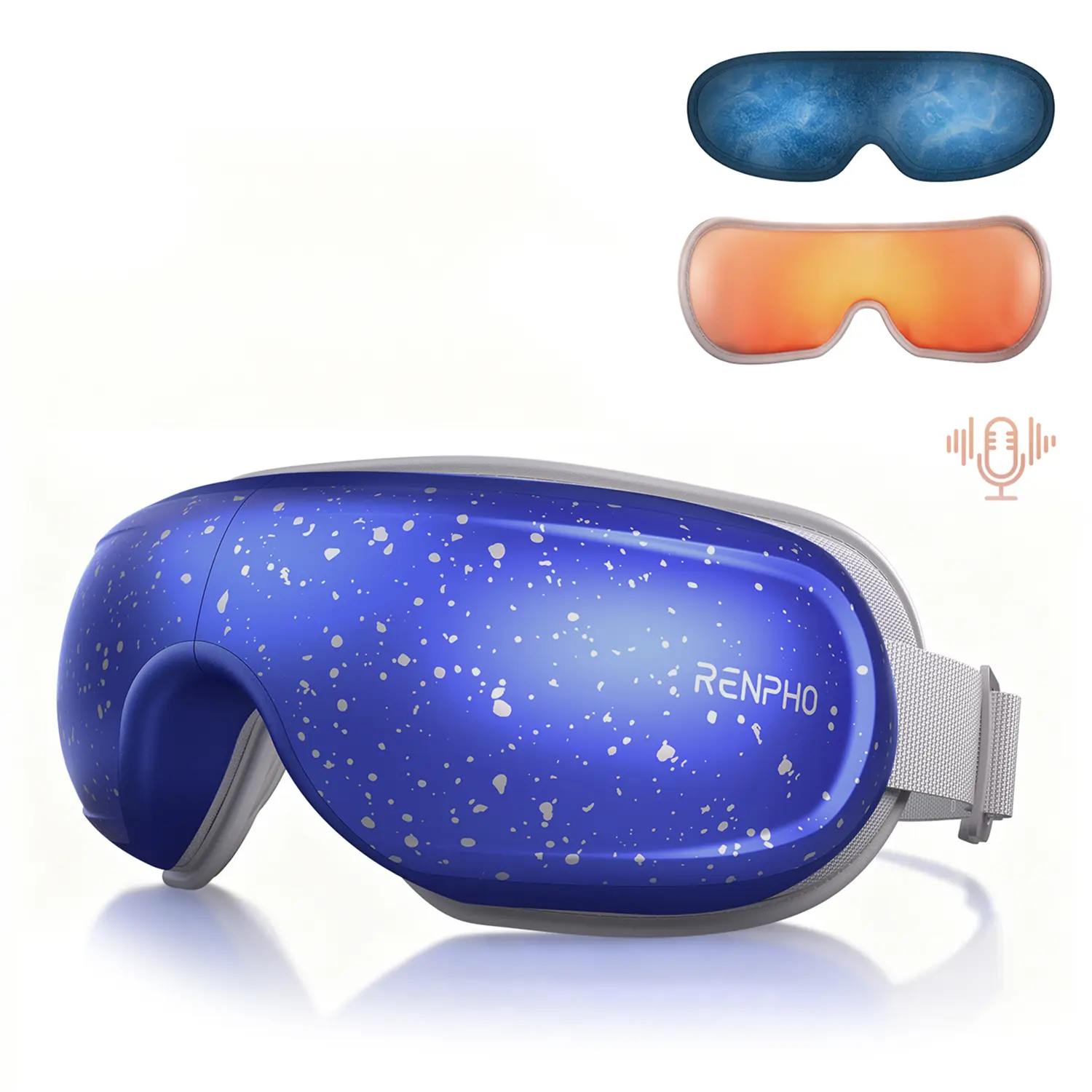 RENPHO Eyeris 3 Eye Massager with Heat and Cooling, Birthday mothersdaygift for Women Mom Men Him Her, Voice Control Eye Mask for Migraines, Eye Care with DIY Massage, Reduce Dry Eyes - RENPHO Eyeris 3 Eye Massager with Heat and Cooling, Birthday mothersdaygift for Women Mom Men Him Her, Voice Control Eye Mask for Migraines, Eye Care with DIY Massage, Reduce Dry Eyes -