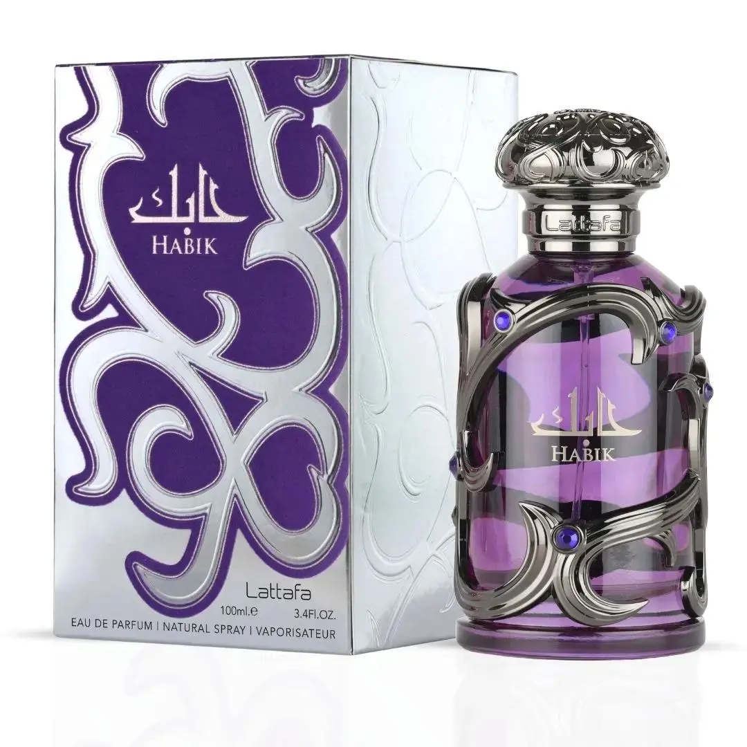 Lattafa Habik Eau de Parfum for Men, 100ml (3.4 fl oz) Aromatic Woody Fragrance Amberwood EDP Spray, Classic Cologne, Ideal Father's Day Gifts & Guys Gifts, Perfumes & Fragrances for Clothes, Beauty Products, Fathers Day Gift Ideas