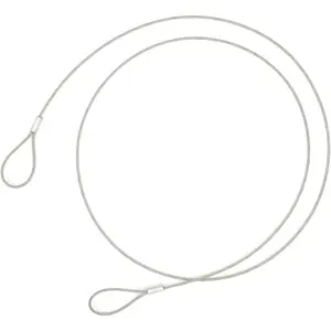 48'' Long Safety Cable Lock, Lightweight Braided Stainless Steel Safety Cable Lock for Luggage