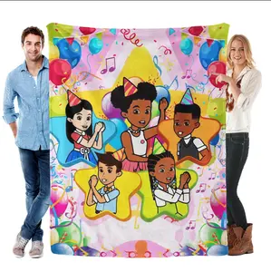 Personalized Gracie's Corner Birthday Fleece Blanket - Custom Name Sophia, Soft Stain Resistant Educational Throw for Toddler Learning & Play