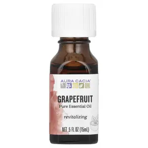 Aura Cacia Pure Essential Oil, Grapefruit, 0.5 fl oz (15 ml)