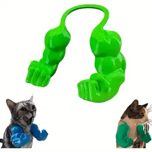 Funny Elastic Muscle Arm Cat Collar Clip, 3D Printed Pet Decoration Accessory, Prank Your Pet with Humorous Design, Fun Gift Idea
