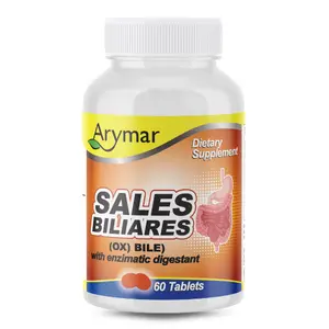 Arymar Sales Biliares Ox Bile with Digestive Enzymes 60 Tablets Dietary Supplement for Digestive Health