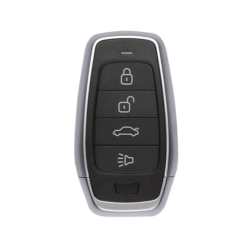 Autel MaxiIM IKEY IKEYAT4TP 4-Button Universal Smart Car Key Accessory with Lock, Unlock, Trunk Access Functions, Car Key Holder, Key Covers