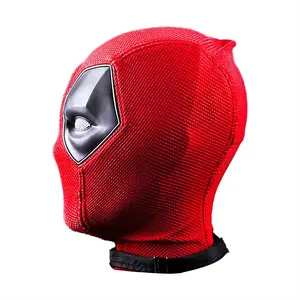 Halloween Wade Wilson Masks Headgear Dead Mask Knitted Headgear Pool Decoration Cosplay Mask Headgear Dress Up Cos Comic-con Party For Adults