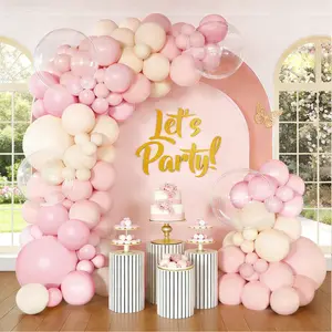 97-piece Pink Macaron Balloon Arch Set - Includes 95 Balloons & Accessories for Parties Weddings Birthdays Graduations Anniversaries galentine's gifts for girls