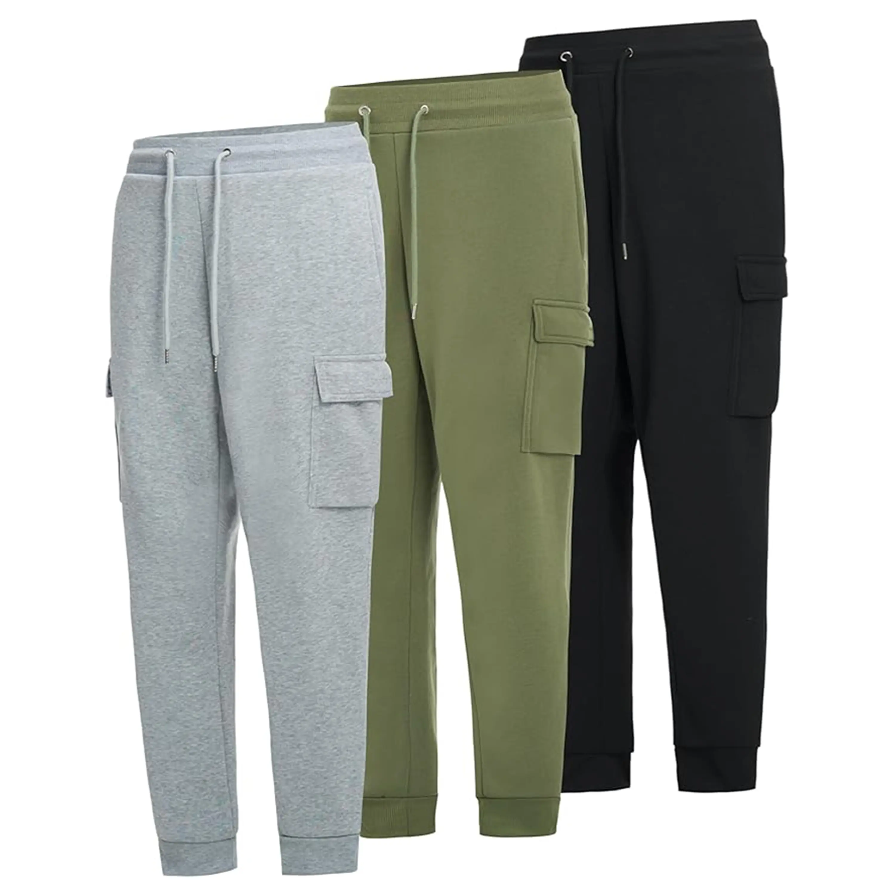 (Cargo) Black-Heather Grey-Olive