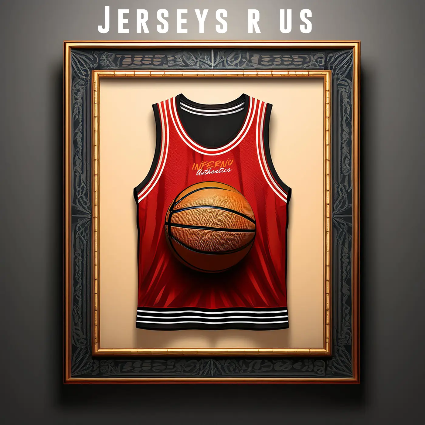 PYT Custom Basketball Framed Jersey Authenticated