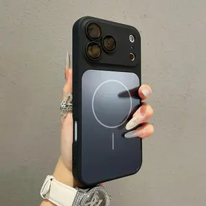 Pop Luxury Matte TPU For Magsafe Phone Case For IPhone 17Air 13 14 15 16 17 Pro Max Air Magnetic Shockproof Bumper Back Cases Cover