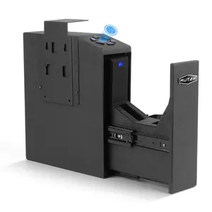 1pc Gun Safe for Handgun,Biometric Pistol Safe, with 6 Digits Pin Code,Fingerprint,Smart APP, Key Quick Access Handgun Safe Gun Lock Box for Home Nightstand,Bedside, Desk-for Men Gifts