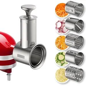 Stainless Steel Slicer Shredder Attachment for  Stand Mixer, Cheese Grater Attachment for  with 5 , Dishwasher Safe