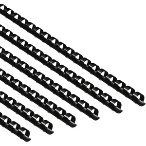 150 Pack Plastic Binding Combs Plastic Binder Comb Ring 19 Ring Binding Spines Letter Size Spiral coils for Notebook Calendar(3/8 in,Black)