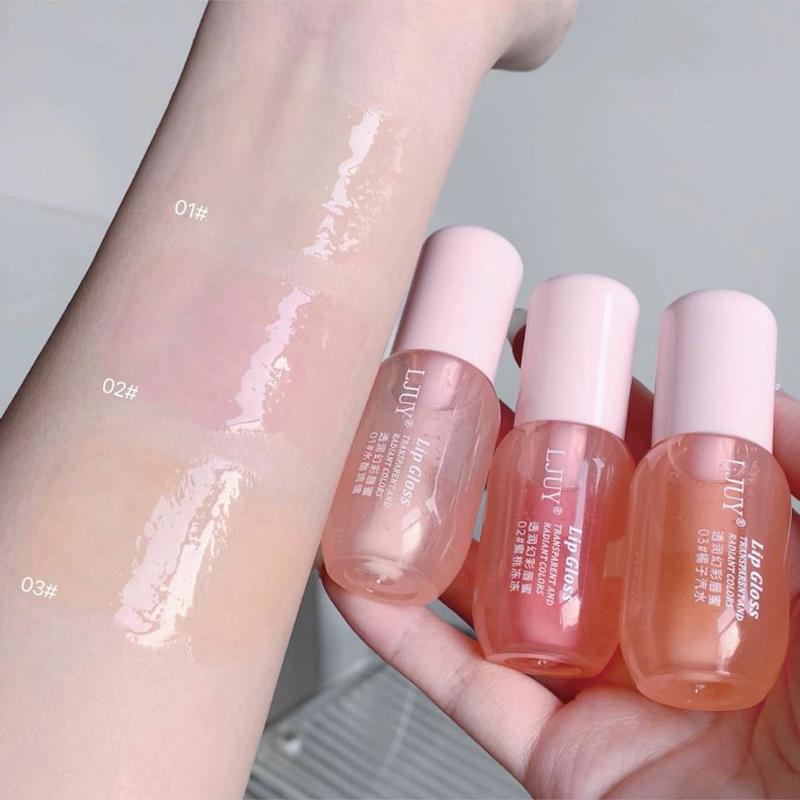 6/3 Pcs Lip Gloss Hydrating Lip Glaze Stick, Oil Transparent Glossy Lip Honey, Fades Fine Lines, Affordable Unisex Balm for Students