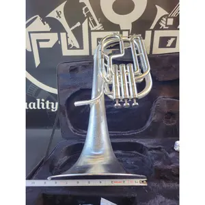 JP Solario Pakal 421 Satin Silver Eb Alto Horn - 8.75" Big Bell