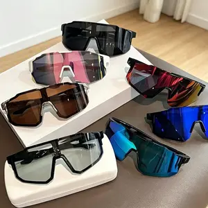 Sports Sunglasses 7 Pack, UV Protection Cycling Sunglasses, Large Frame Windproof Sun Glasses for Men Women Outdoor