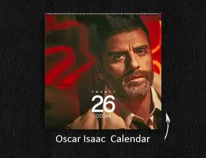 Oscar Isaac 2026 Wall Calendar, Celebrity Fan Gift, Actor Collectible, Yearly Planner, Home Office Decor, Unique Gift Idea