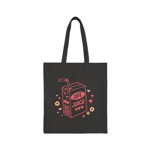 Self Love Juice Cotton Canvas Tote Bag, Cute Aesthetic Women's Self Love Bag, Positive Vibes Tote, Reusable Grocery Bag, summer tote, trendy bag, gift for her