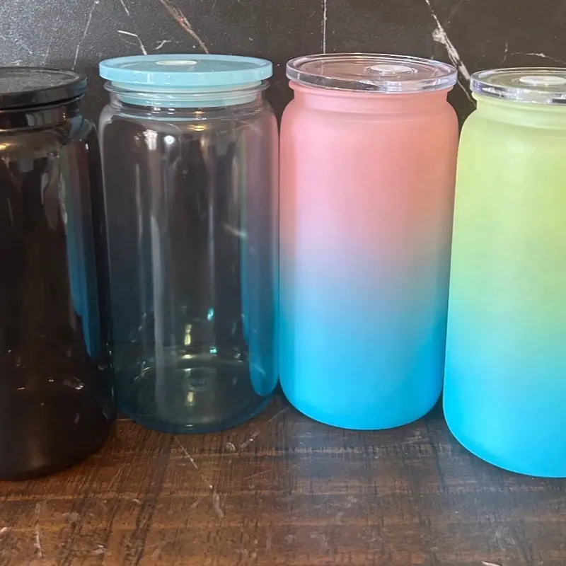 16oz, 24oz, 40oz - Acrylic, Glass, snow globe cups with Wrap Decal Straw and Lid