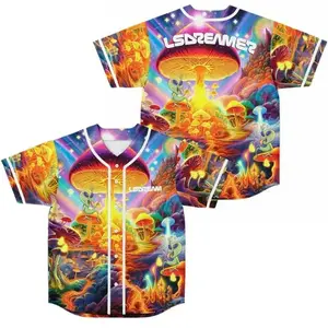 LSDream Merch Men's Women's Baseball Short Sleeve Jersey Tee for Street Wear and Summer