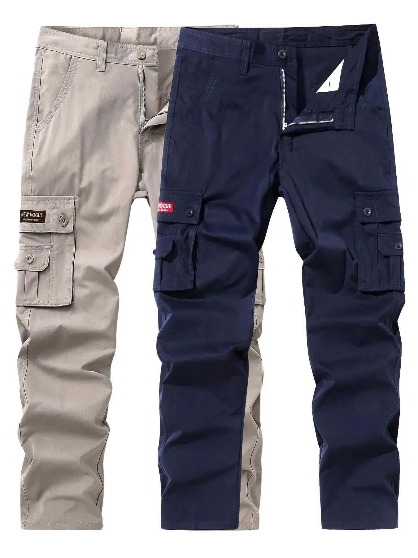 Khaki*1 pc+Navy Blue*1 pc