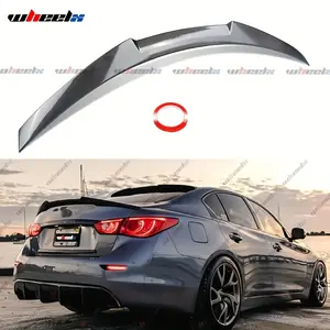 2014-2025 Infiniti Q50 Sedan M4 Style Duckbill Rear Trunk Spoiler - External High-Kick Spoiler Lip