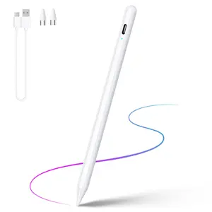 Active Touch Pen for iPad 2018+, Multi-Color Anti-Finger Capacitive Stylus Tablet with Tilt Function and Magnetic Accessories