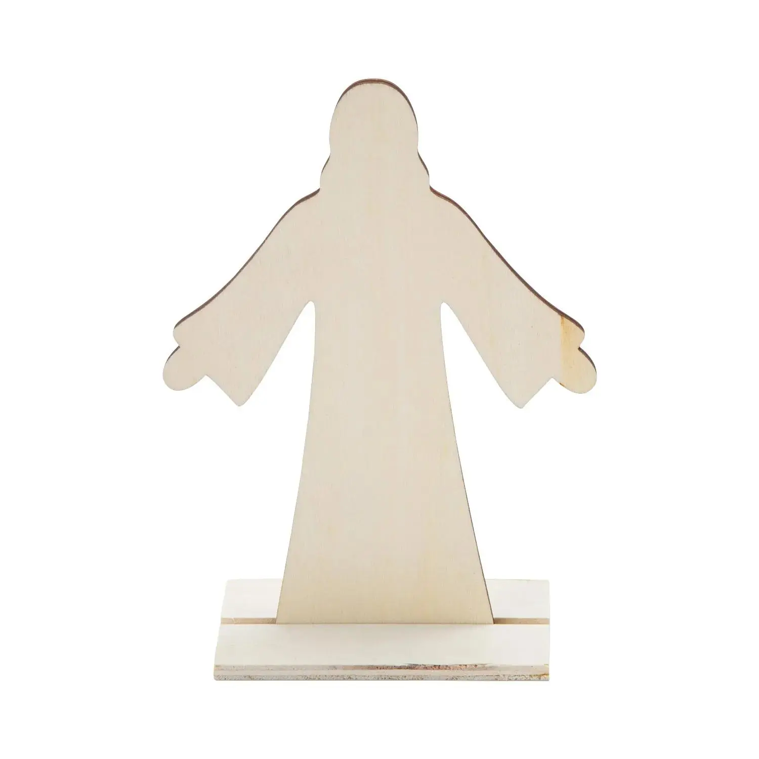 DIY Unfinished Wood Jesus Stand-Ups - 12 Pc., Religious Christianity Decor Ornaments for Room Decor, Church Small Groups