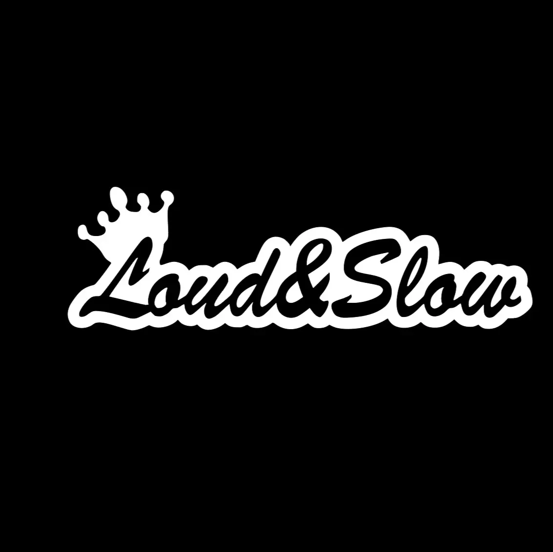 Loud & Slow Fun Race Vinyl Die Cut Decal  for Cars Trucks Windows and Laptops Premium Skull Stickers Easy Application Clear Low Tack Transfer Tape Included Vehicle Exterior Decoration