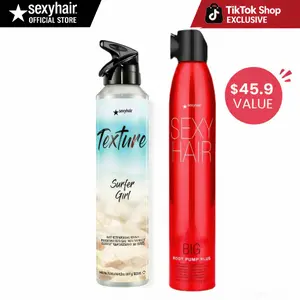 SexyHair Texture Surfer Girl Dry Texturizing Spray & Big SexyHair Root Pump Plus Spray Mousse