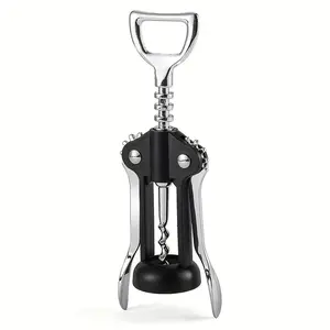 High-Quality Zinc Wine Bottle Opener, Bottle Cap Opener, Side Bottle Opener, Portable No-Power Corkscrew Tool, Essential for Kitchen and Dining