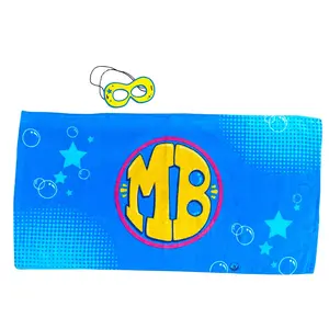 Mighty Bubble Towel Cape & Superhero Mask