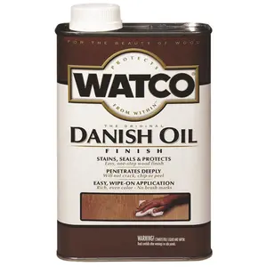 Rust-Oleum 1031376 Watco Natural Danish Oil - 1 Pint -Pack of 6