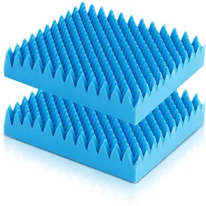 2 Pcs Egg Foam Chair Cushion to Relieve Back Foam Seat Cushion Chair Accessories Pad for Office Recliner Wheelchair Home Car (Egg, Blue)