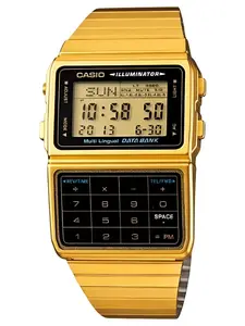 Casio Databank DBC611G-1D Stainless Steel Plated Strap Watch