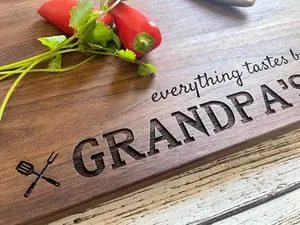 Father’s Day Cutting Board, Father’s Day Gift, Personalized Cutting Board, Grandpa Gift, Gift for Father, Gift for Grandfather, Barbeque BBQ