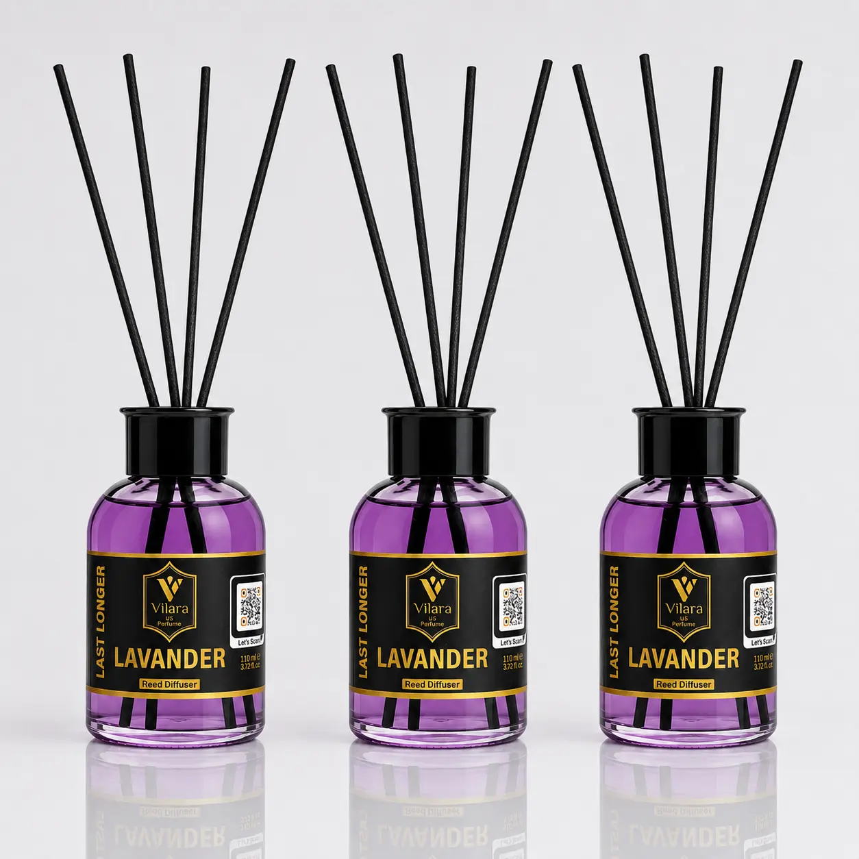 Lavender reed diffuser, luxury fragrance for home.