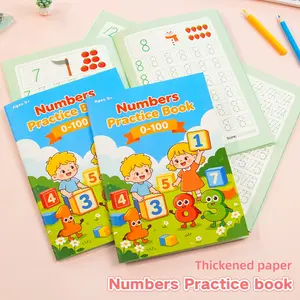 48-Page Number Tracing Workbook, 0-100 Numbers, Math Learning Tool, Interactive Writing Practice, Elementary & Home Education, Early Math Teaching