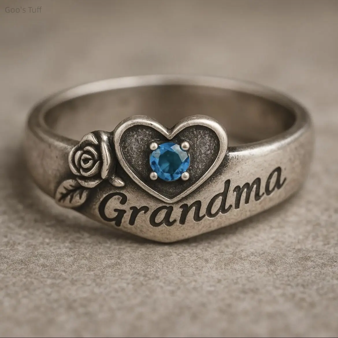 Eco-Friendly Alloy Band Ring, Western Sentimental Trendy Costume Jewelry, Perfect Gift for Grandma – Happy Birthday & Meaningful Gifts for Family Holiday Daily Outfits, Everyday, Fashion, Hand Ornament