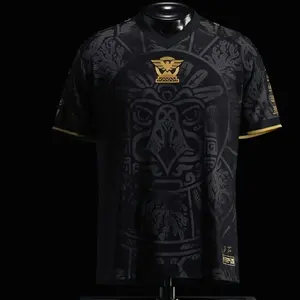 Mexico Heritage Style Mesh Jersey Full Print Gold Cup – Retro Football Inspired Soccer Shirt, Vintage Mexico-Inspired Sports Jersey, Lightweight Breathable Athletic Shirt, Unisex Fan Style Jersey, Gift for Soccer Lovers