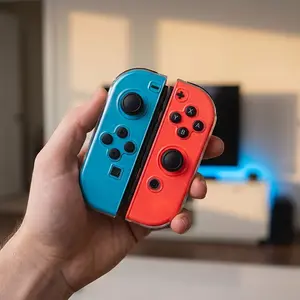 Transparent Soft Case for Nintendo Switch Oled, Joy-Con Protective Shell Cover, Crystal Back Full Protector, Durable and Stylish Design