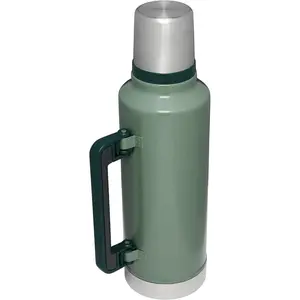 Classic Legendary Vacuum Bottle 2.0 qt 64oz | Wide Mouth with Leakproof Cup Lid |Keep Drinks Hot or Cold | Packable for Travel | Insulated Stainless Steel Thermal Bottle | BPA-Free|Hammertone Green