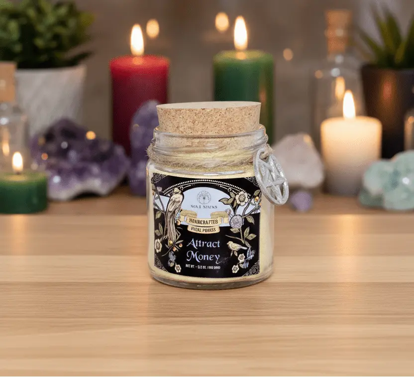 Attract Money Ritual Spell Powder Jar (3.5 oz)