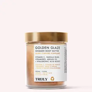 Golden Glaze Shimmer Body Butter – Targeted Dark Spot Treatment with Vitamin C, Ceramides & Hyaluronic Acid – Deeply Hydrates & Repairs Skin – Brightens and Evens Tone for a Radiant Glow with a Whipped, Shimmering Finish