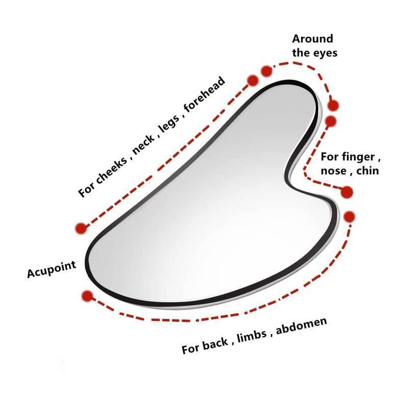 Silicone Facial Ice Mold, Ice Roller and Stainless Steel Gua Sha Tool Set with Storage Bag, 2 Counts/set Reusable Facial Care Tools, Manual Massage Supplies, Skincare Products