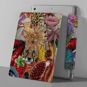 Vintage Sunflower Pattern Tablet Case with Pen Slot, Shockproof Tablet Protective Cover, Tablet Accessories Compatible with iPad Mini 6/9.7/10.2/10.5/Air 4/Air 5