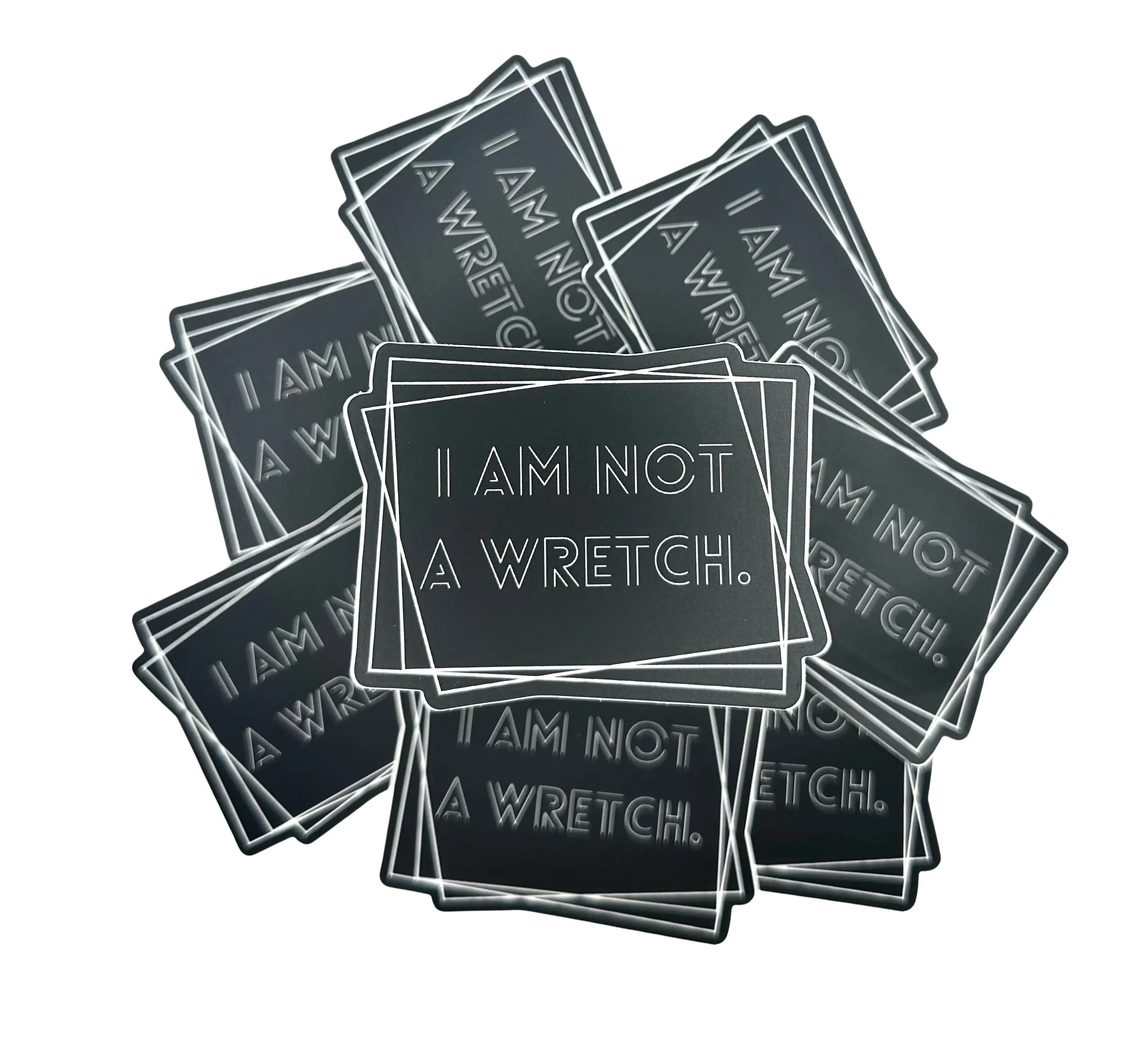 I Am Not A Wretch Sticker - Deconstruction & Exvangelical Gift - Waterproof Sticker for Laptops & Water bottles