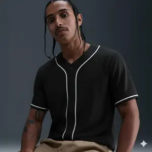 KXK Baseball Jersey – Classic Button-Down, Breathable Mesh Fabric, Street Style Outfit for Men & Women sport Athletic