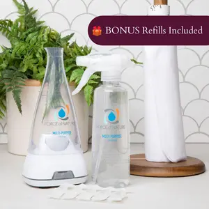 FORCE OF NATURE Starter Kit - For homemade safe, sustainable, highly-effective cleaning, disinfecting, and deodorizing Household Cleaner & Deodorizer