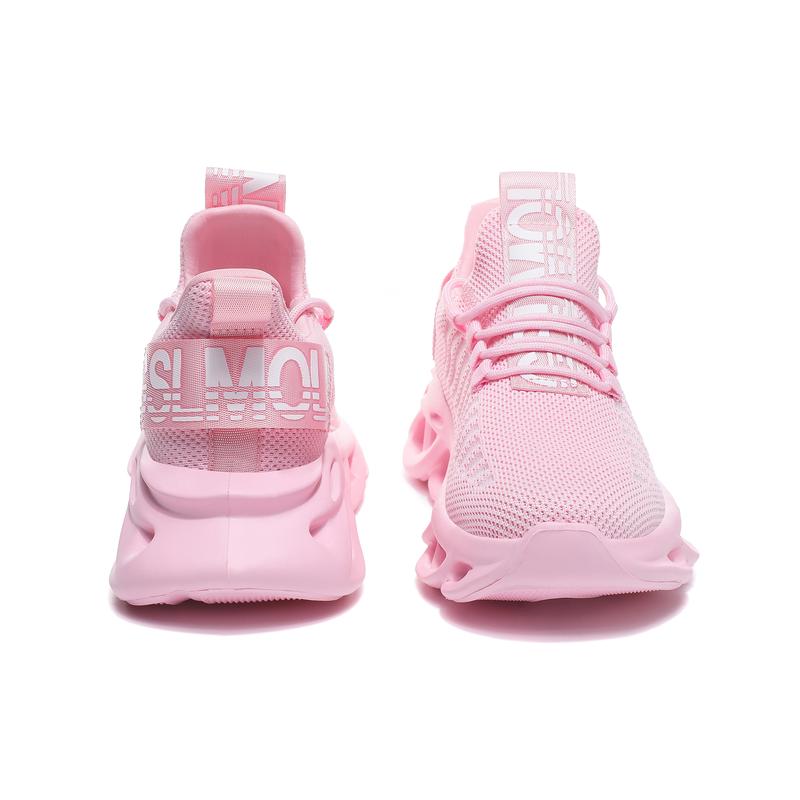 GSLMOLN 2026 Women's Fall Non-Slip Training Sneakers Pink Mesh Breathable Lightweight Slip-On Sporty Cloud Shoes for Gym Walking Daily Wear